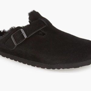 Birkenstock Boston Shearling Lined Clog Black size 39 size 8 - 8 1/2